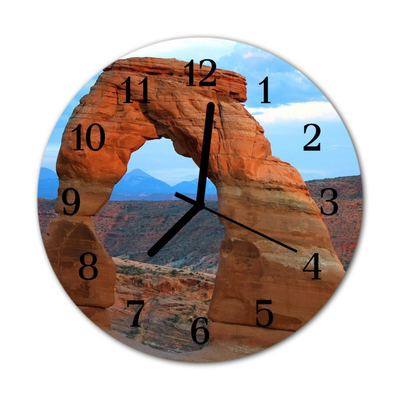 Glasuhr Wanduhr Grand Canyon