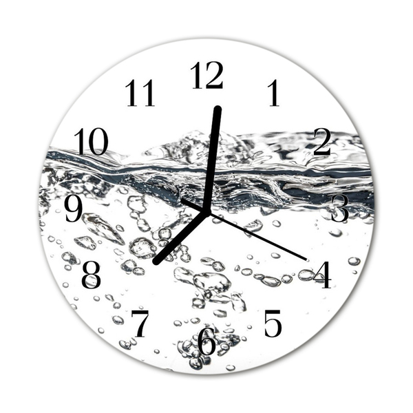 Glasuhr Wanduhr Wasser