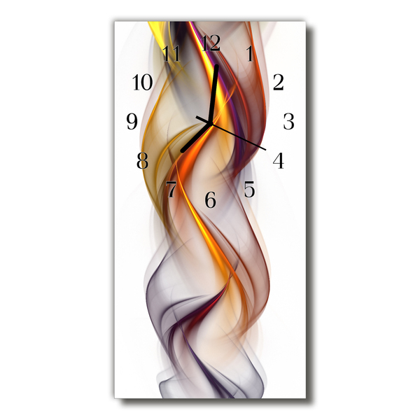 Glasuhr Wanduhr Abstrakt