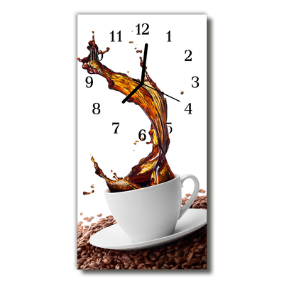 Glasuhr Wanduhr Kaffetasse