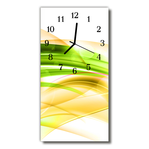 Glasuhr Wanduhr Abstrakt