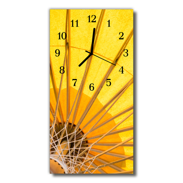 Glasuhr Wanduhr Sonnenschirm