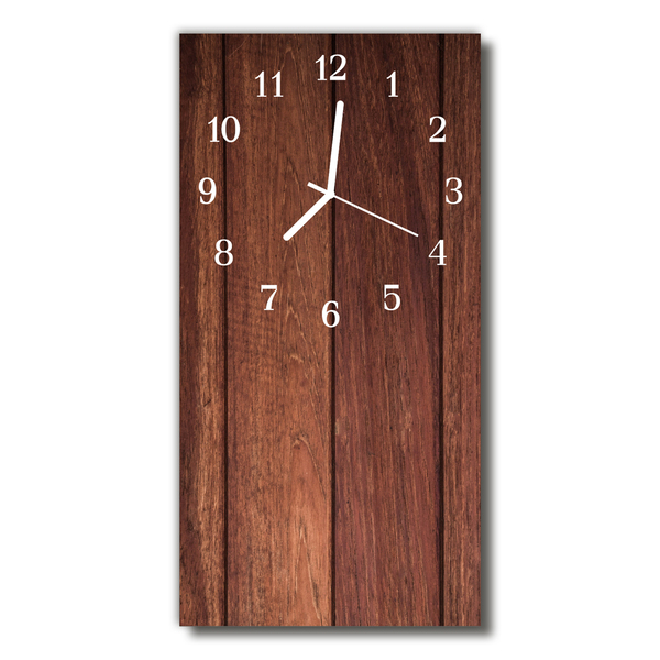 Glasuhr Wanduhr Holz
