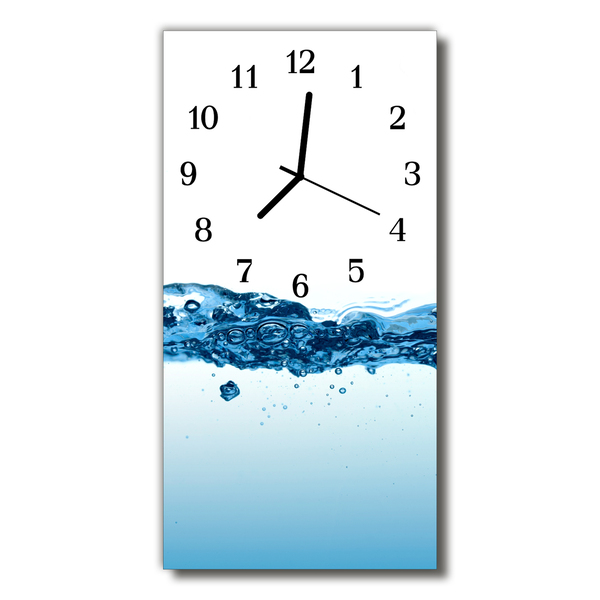 Glasuhr Wanduhr Wasser