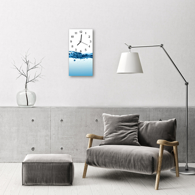 Glasuhr Wanduhr Wasser