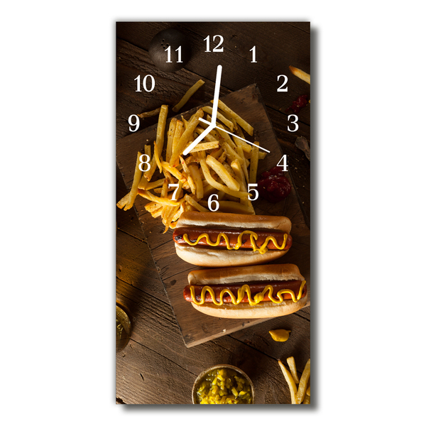 Glasuhr Wanduhr Fastfood