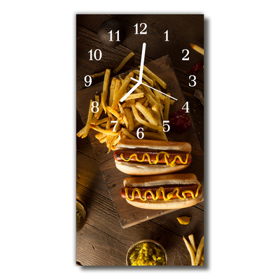 Glasuhr Wanduhr Fastfood