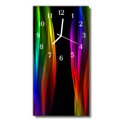 Glasuhr Küchenuhr Regenbogen