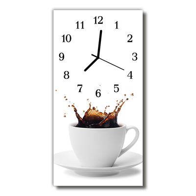 Glasuhr Küchenuhr Kaffee