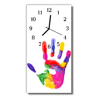Glasuhr Küchenuhr Hand