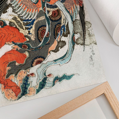 Poster Japanischer Hokusai im Vintage-Ukiyo-e-Stil