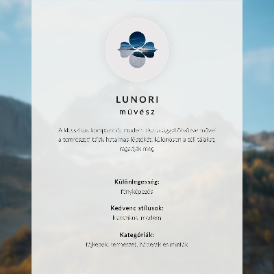 Kunstdruck leinwand Berge und Wälder in Herbstfarben