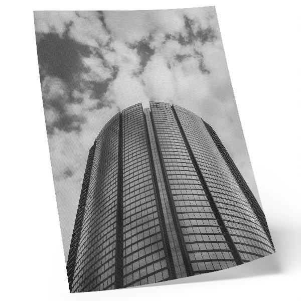 Wandposter Moderner Wolkenkratzer, Symmetrie, Eleganz