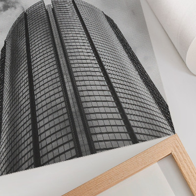 Wandposter Moderner Wolkenkratzer, Symmetrie, Eleganz
