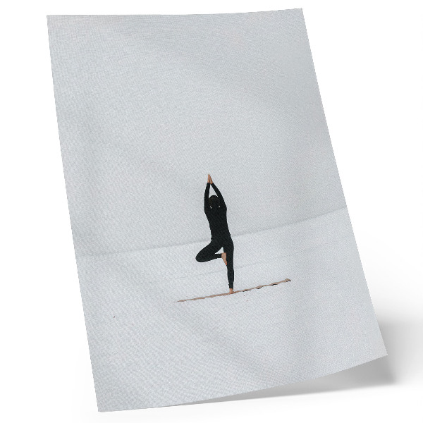 Poster Minimalismus, Figur, Yoga, Frieden, Harmonie