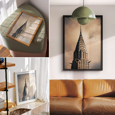 Kunstdruck leinwand Ein eleganter Turm, visuelle Symmetrie und eine Fülle architektonischer Formen