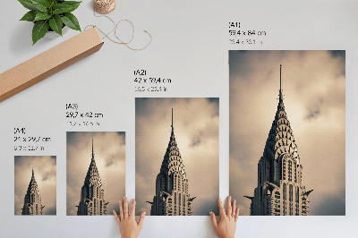 Kunstdruck leinwand Ein eleganter Turm, visuelle Symmetrie und eine Fülle architektonischer Formen