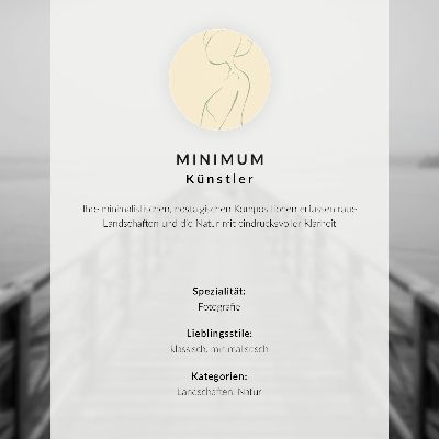 Poster Schwarz-weiße Pier, ruhiges Wasser, minimalistische Landschaft