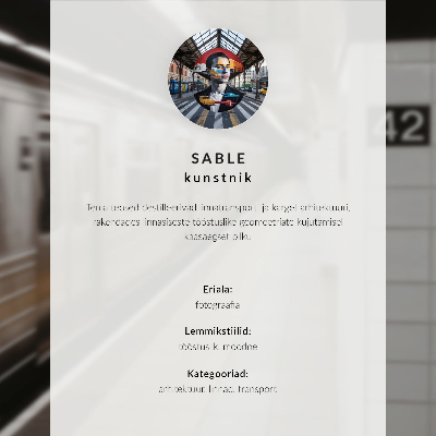 Poster Moderner U-Bahnsteig, dynamischer architektonischer Raum
