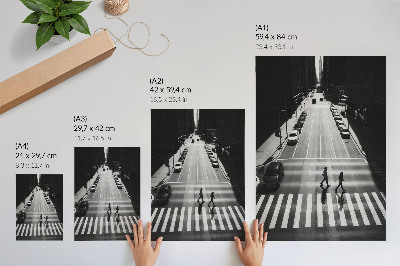 Wandposter Urbane Szene in Schwarz-Weiß mit modernem Flair