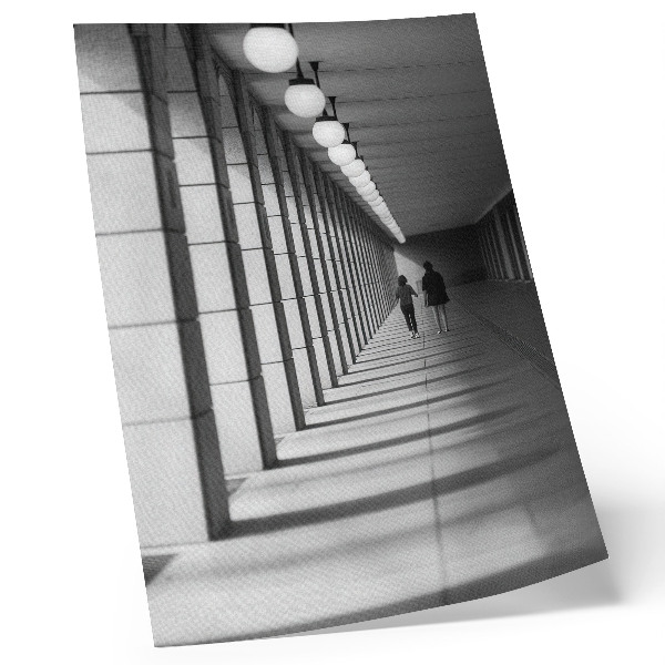 Poster Moderne Architektur: lange Schatten, Symmetrie