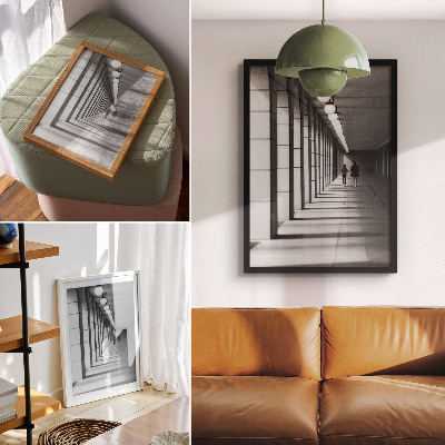 Poster Moderne Architektur: lange Schatten, Symmetrie