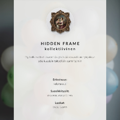 Poster Pastellfarbene Ballons auf grauem Hintergrund
