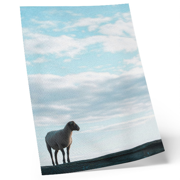 Wandposter Himmel, Wolken, Schafe, tiefe Stille, Frieden