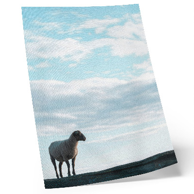 Wandposter Himmel, Wolken, Schafe, tiefe Stille, Frieden