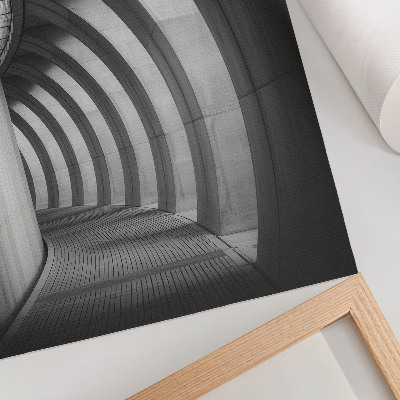Wandposter Futuristische Eleganz in Schwarz-Weiß