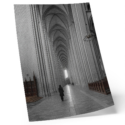 Poster Gotische Architektur mit majestätischen Säulen