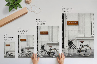 Kunstdruck leinwand Elegantes Fahrrad und klassische Architektur