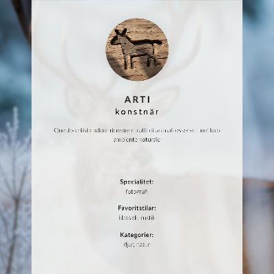 Wandposter Rehe vor dem Hintergrund von Naturharmonie und Naturfrieden