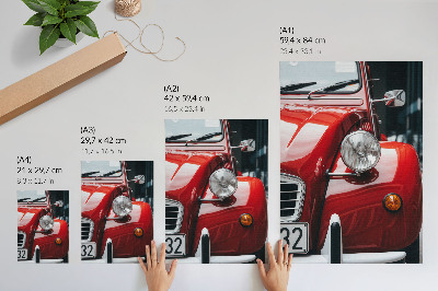 Poster Klassisches Auto, ausdrucksstarke Details, Retro-Atmosphäre