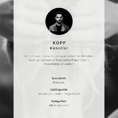 Poster Monochrome Hand auf weißem Hintergrund