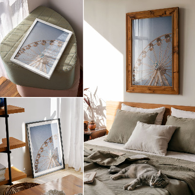 Kunstdruck leinwand Ein Kreis vor dem Himmel, Eleganz, Harmonie, Schlichtheit