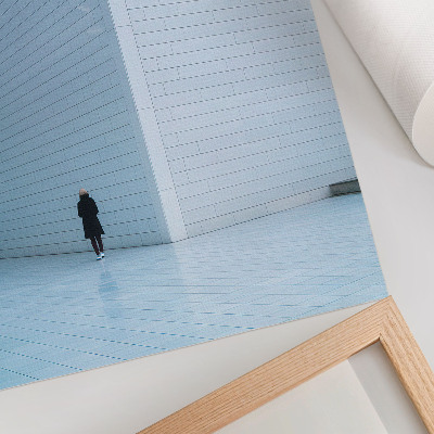 Kunstdruck leinwand Eine beeindruckende Wand mit geometrischen Mustern