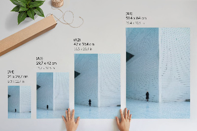 Kunstdruck leinwand Eine beeindruckende Wand mit geometrischen Mustern