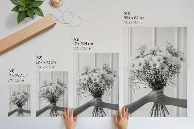 Kunstdruck leinwand Zarte Blumen, Minimalismus, Eleganz, Subtilität