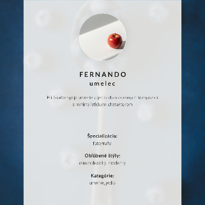 Kunstdruck leinwand Blaubeeren auf einem Löffel auf blauem Hintergrund, Eleganz