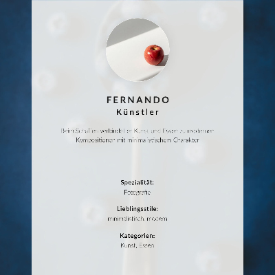 Wandposter Ananas mit türkisfarbenen Blättern auf weißem Hintergrund