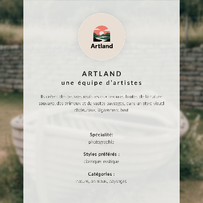 Wandposter Minimalistische Schönheit in natürlicher Umgebung