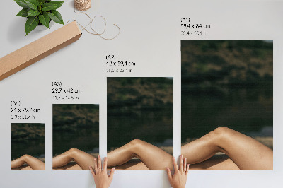 Wandposter Minimalistische Schönheit in natürlicher Umgebung