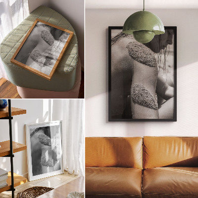 Kunstdruck leinwand Mann, Sandtextur, Natur, Nahaufnahme, Harmonie
