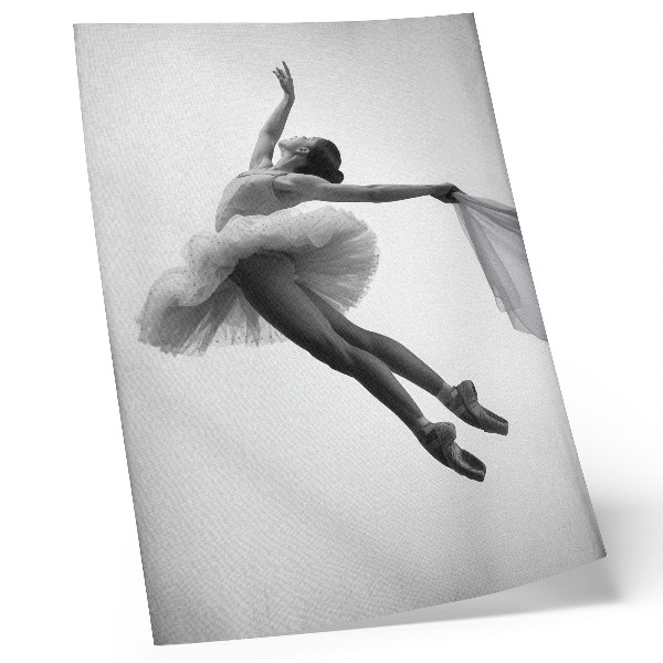 Poster Eine Ballerina in anmutiger und leichter Bewegung