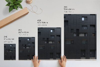 Kunstdruck leinwand Minimalistische Fassade, geometrische Formen, Harmonie