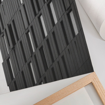 Poster Geometrische Graphitformen in modernem Stil