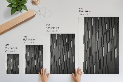 Poster Geometrische Graphitformen in modernem Stil