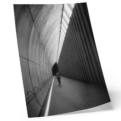 Kunstdruck leinwand Minimalistische Tunnelschattenlinienperspektive