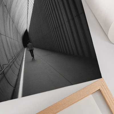 Kunstdruck leinwand Minimalistische Tunnelschattenlinienperspektive